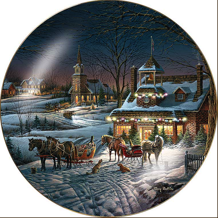 (image for) 2015 Christmas Collector Plate - Evening Rehearsals